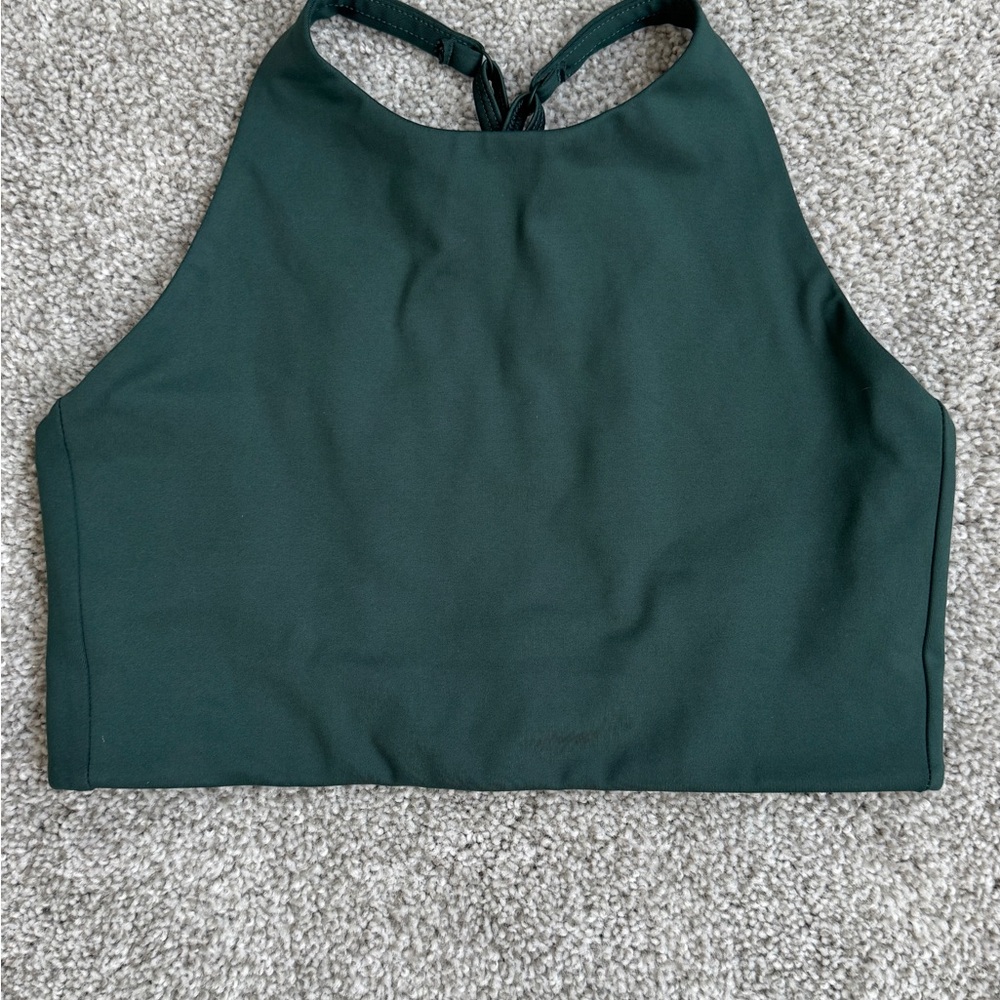Girlfriend Collective Forest Green Sports Bra